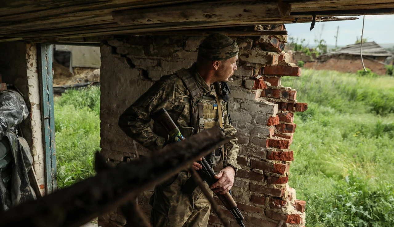 Imagen de archivo del ejército ucraniano cerca de la frontera rusa