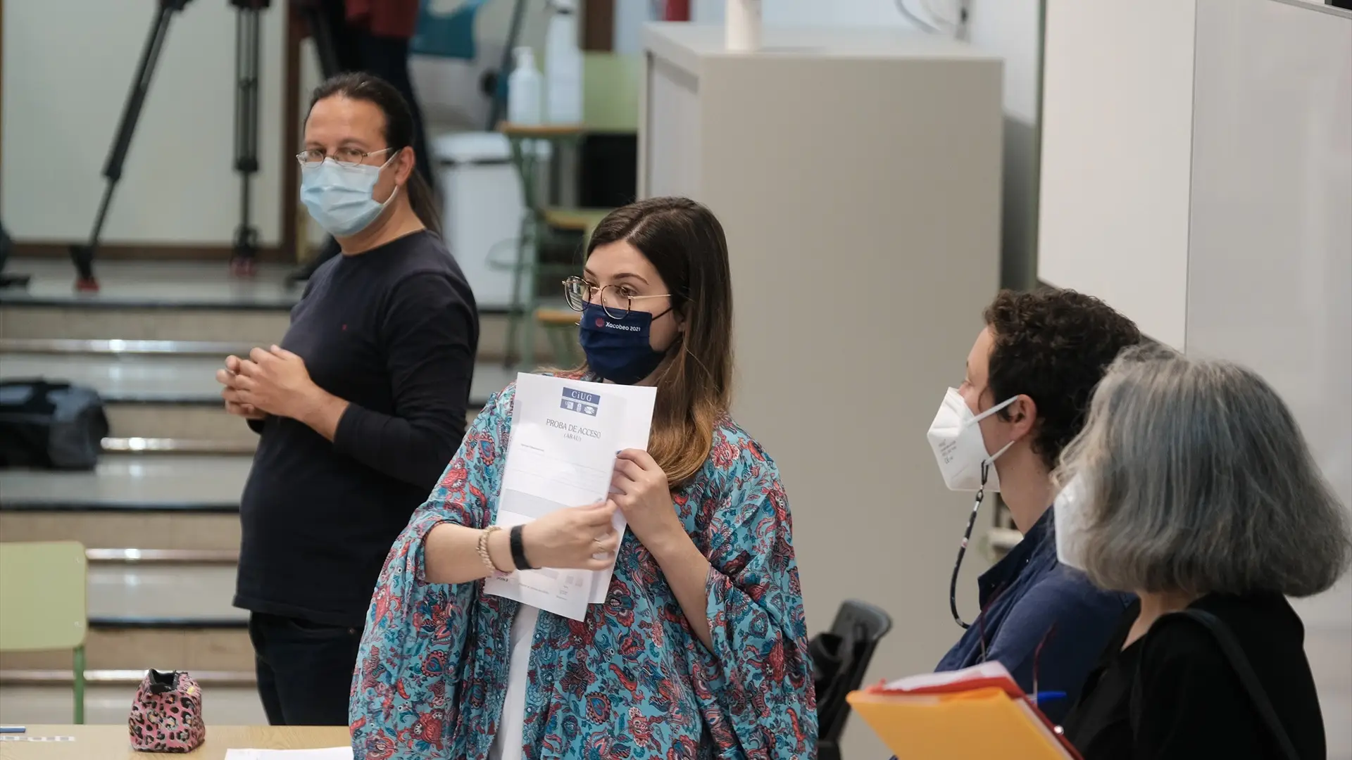 Una examinadora de la EBAU en Galicia