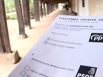 Papeleta electoral de Barbadillo del Pez (Burgos) Papeleta electoral de Barbadillo del Pez (Burgos)