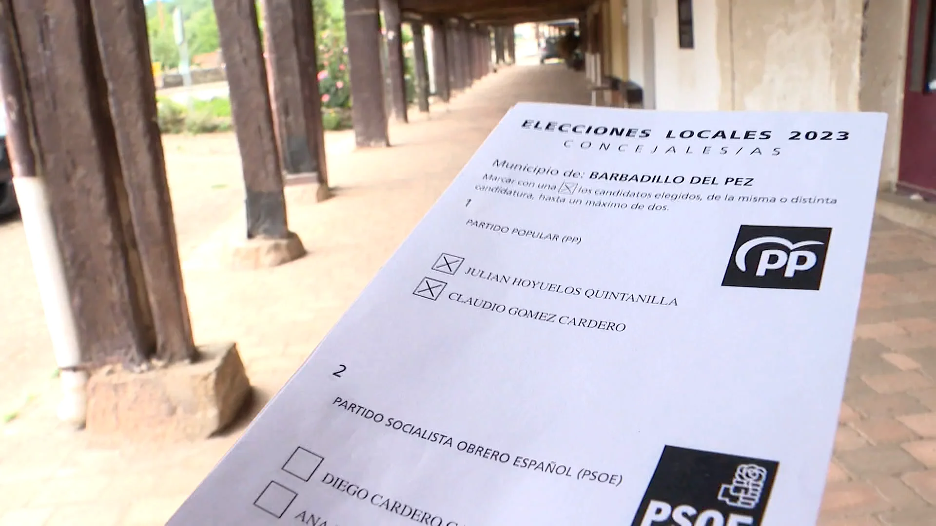 Papeleta electoral de Barbadillo del Pez (Burgos) Antena 3 Noticias