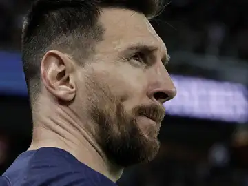 Leo Messi durante un partido 