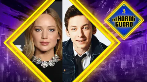 Jennifer Lawrence y Andrew Barth Feldman en 'El Hormiguero' Jennifer Lawrence y Andrew Barth Feldman en 'El Hormiguero'