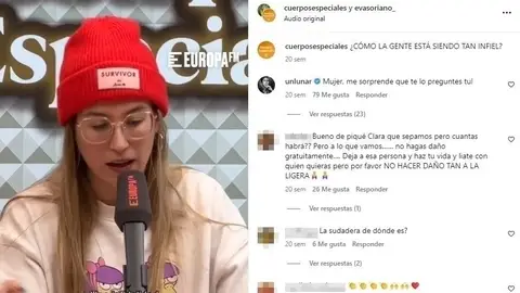 El comentario de Stephanie Cayo para Eva Soriano El comentario de Stephanie Cayo para Eva Soriano