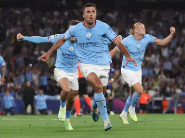 Rodri celebra el gol del triunfo del City en la final de la Champions ante el Inter Rodri celebra el gol del triunfo del City en la final de la Champions ante el Inter