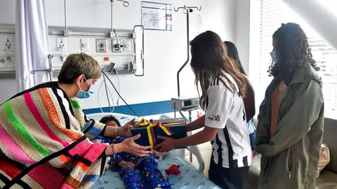 Los niños se recuperan en el Hospital Militar Central (HMC) de Bogotá Los niños se recuperan en el Hospital Militar Central (HMC) de Bogotá