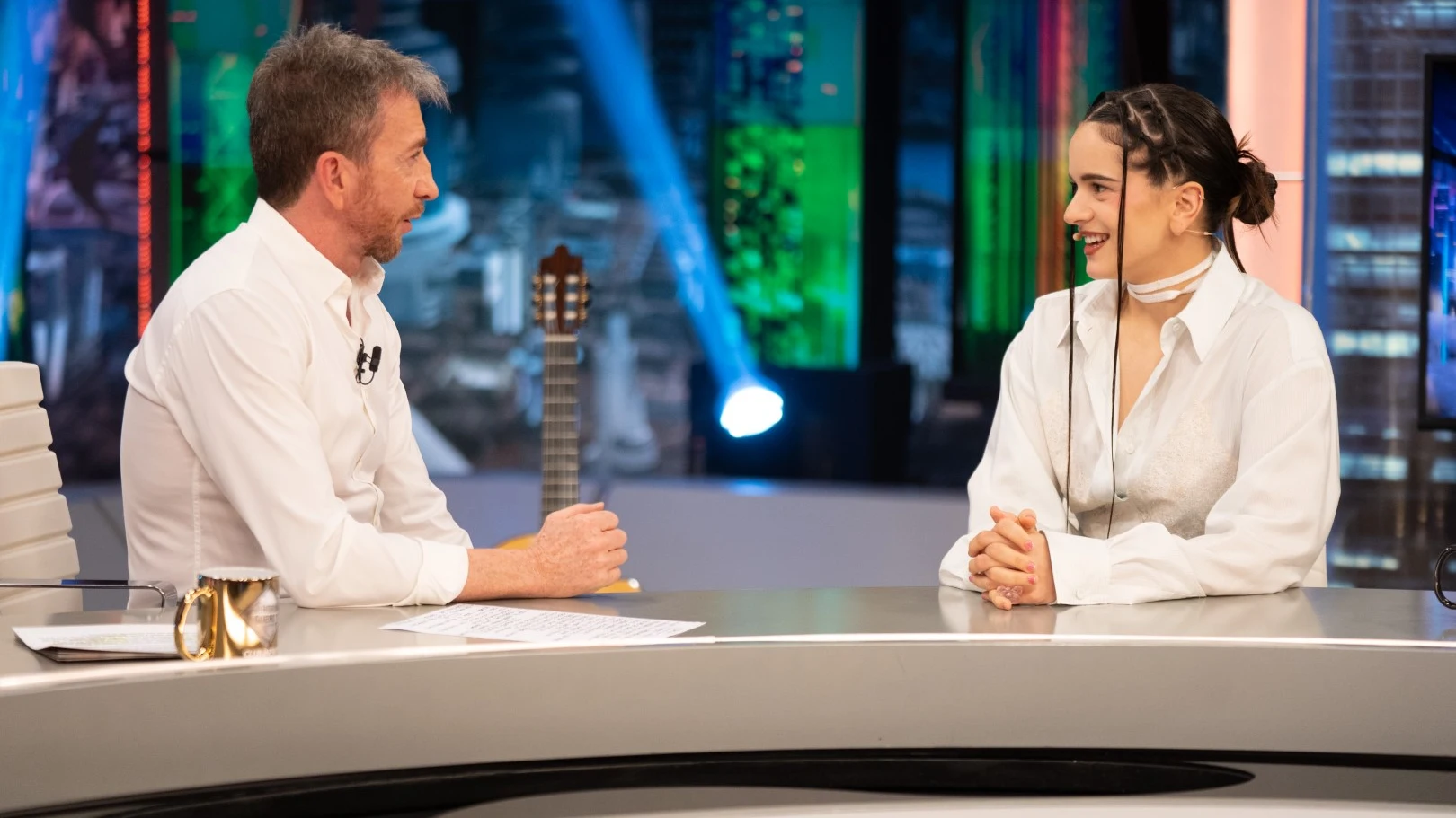 La cantante con Pablo Motos