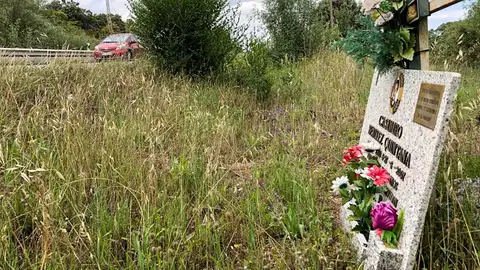 Lugar en el que cuatro jóvenes han muerto en una accidente de tráfico en la M-608 entre Moralzarzal y Collado Villalba Lugar en el que cuatro jóvenes han muerto en una accidente de tráfico en la M-608 entre Moralzarzal y Collado Villalba