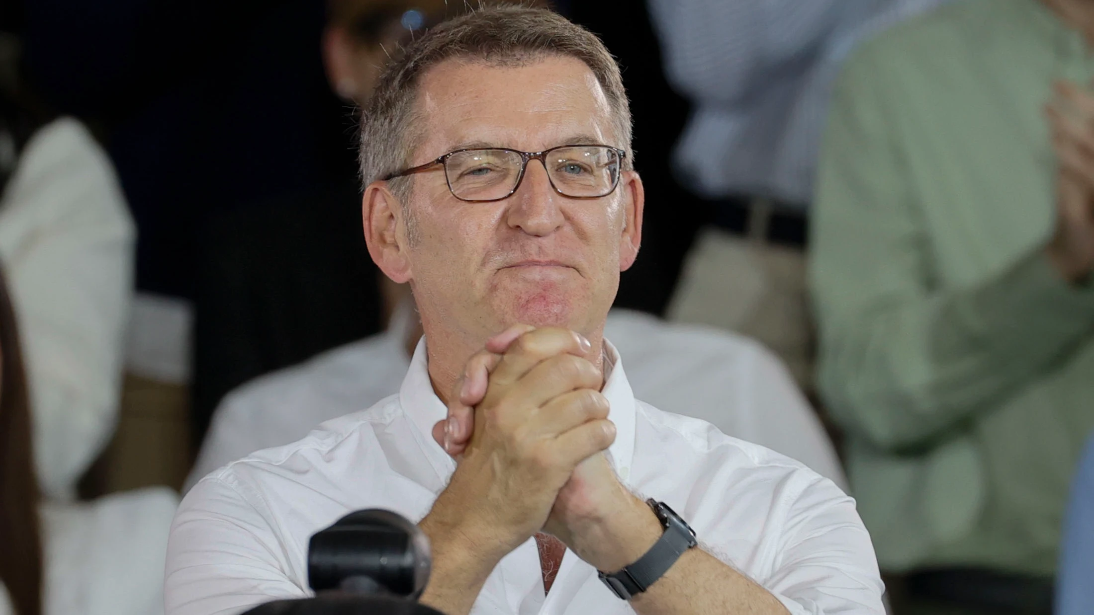 El presidente del PP, Alberto N&uacute;&ntilde;ez Feij&oacute;o