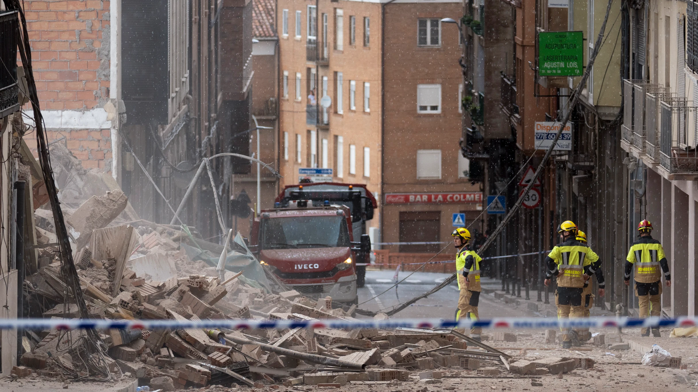 El edificio estaba situado en la calle San Francisco del centro de Teruel 