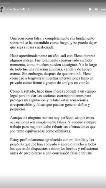 El comunicado de Tenoch Huerta donde niega ser un depredador sexual
