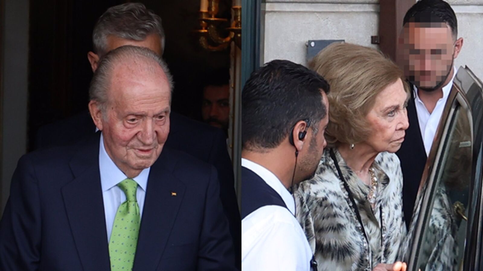 El rey Juan Carlos y la reina Sofía se dirigen juntos a la graduación de su nieta Irene rumbo a su reencuentro con Iñaki Urdangarin