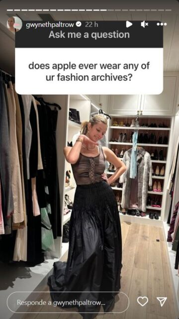 Apple Martin, la hija de Gwyneth Paltrow, vistiendo el odiado vestido gótico