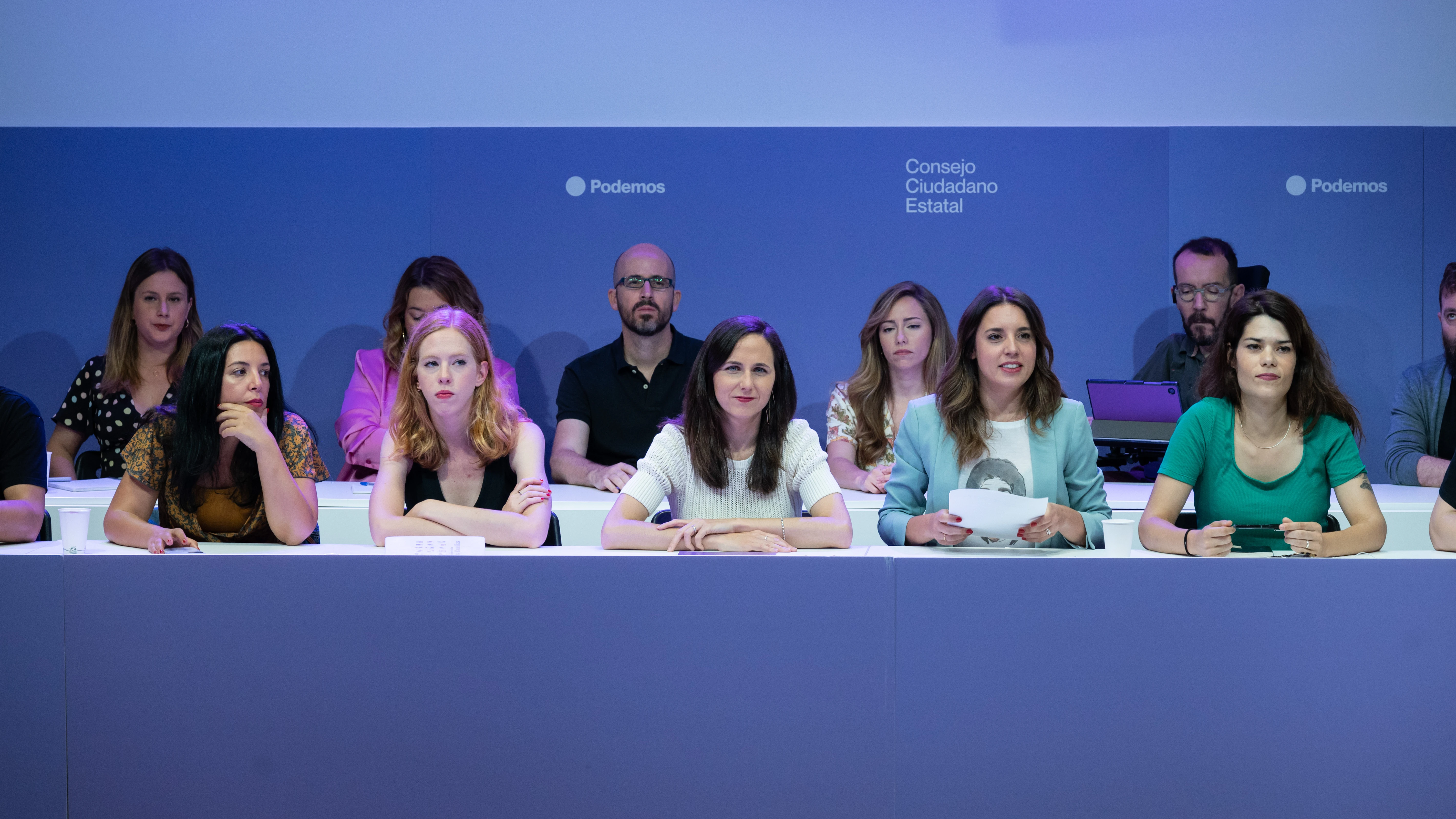 Ione Belarra e Irene Montero durante la celebración del Consejo Ciudadano de Podemos Ione Belarra e Irene Montero durante la celebración del Consejo Ciudadano de Podemos