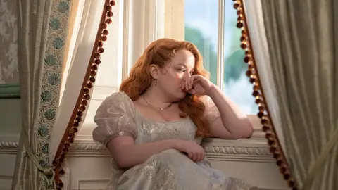 Nicola Coughlan como Penelope Featherington en la temporada 3 de 'Los Bridgerton' Nicola Coughlan como Penelope Featherington en la temporada 3 de 'Los Bridgerton'