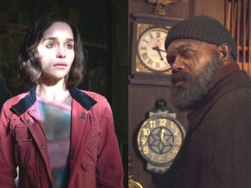 Emilia Clarke y Samuel L. Jackson en 'Invasión Secreta'