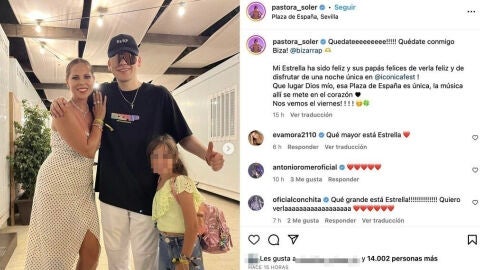 Pastora Soler y su hija Estrella junto a Bizarrap