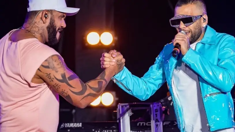 Ney y Dani Alves, en un concierto Ney y Dani Alves, en un concierto