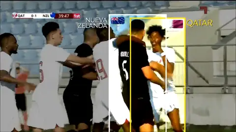 Imagen del partido entre Nueva Zelanda y Qatar en Austria