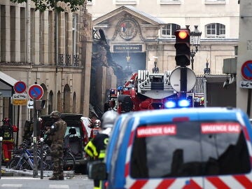 Escena de la explosión en París