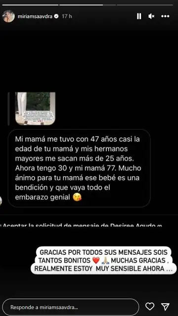 Miriam Saavedra agradece el apoyo recibido Miriam Saavedra agradece el apoyo recibido