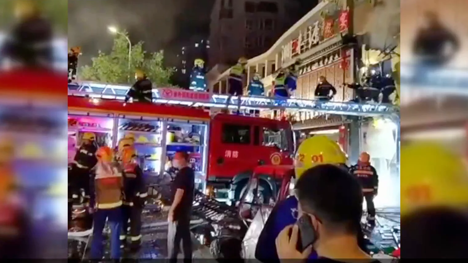 Explosión de gas en un restaurante Explosión de gas en un restaurante