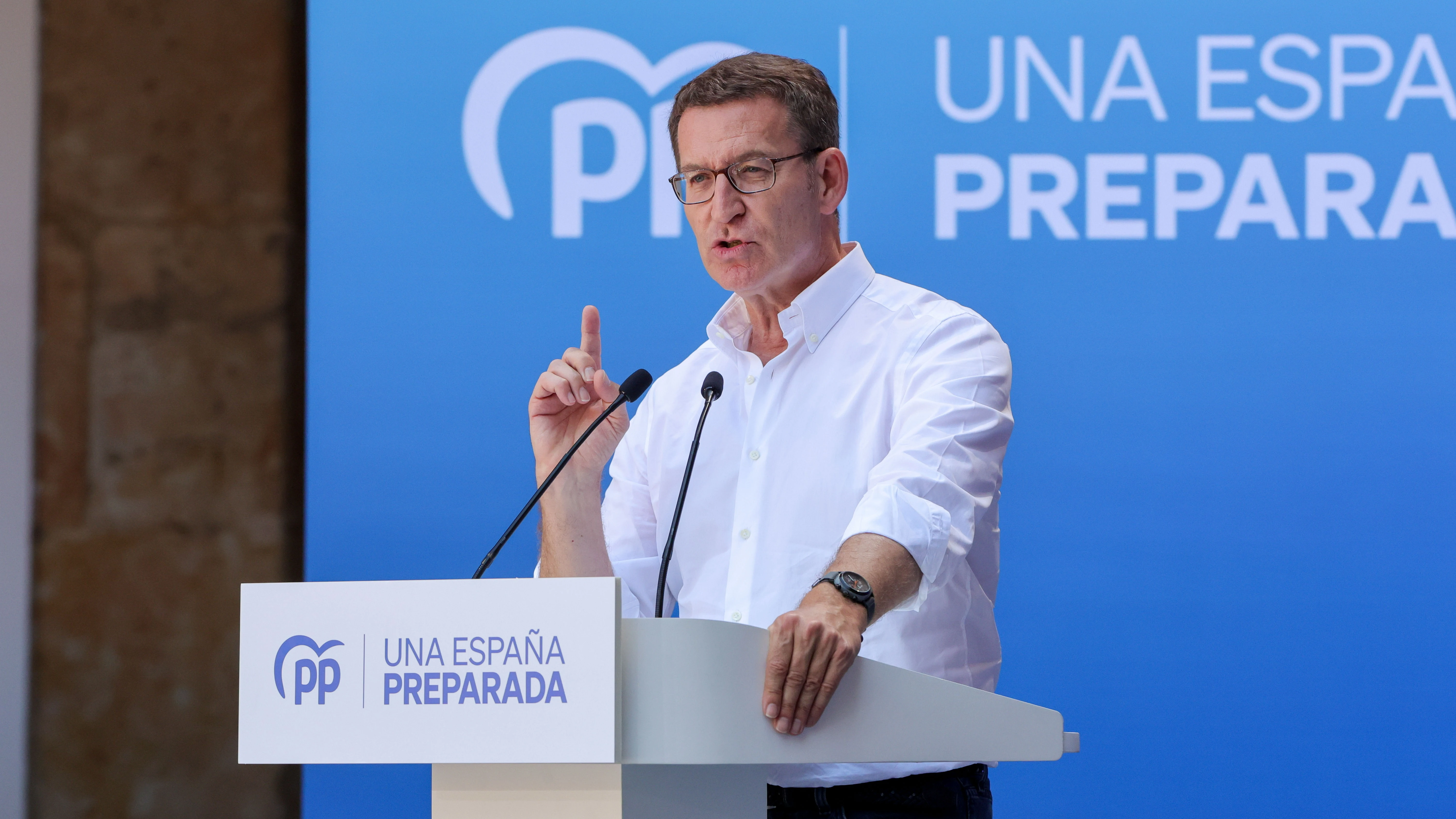 El líder del Partido Popular, Alberto Núñez Feijóo El líder del Partido Popular, Alberto Núñez Feijóo