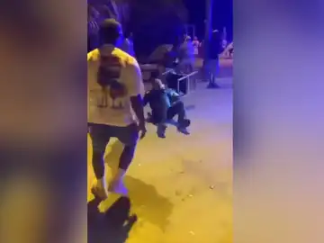 Pelea multitudinaria en Badalona Pelea multitudinaria en Badalona