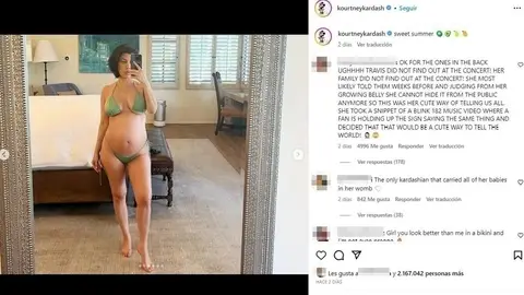 Kourtney Kardashian comparte una imagen en bikini Kourtney Kardashian comparte una imagen en bikini