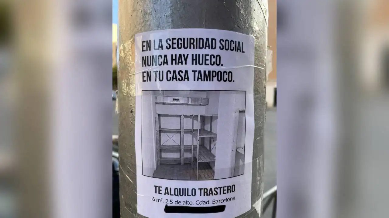 Cartel del alquiler del trastero