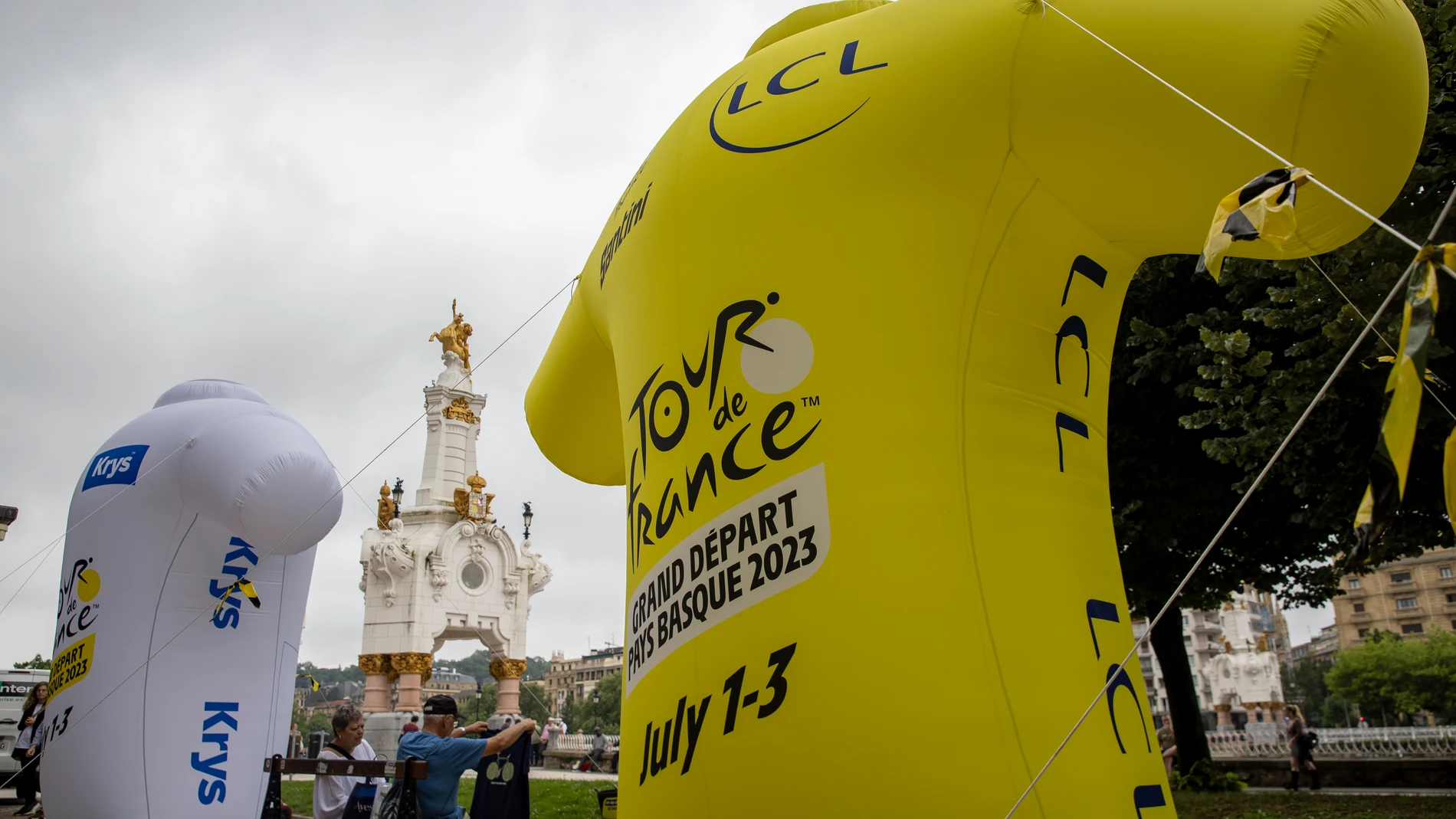 Una imagen de San Sebastián, llegada de la etapa 2 del Tour de Francia 2023