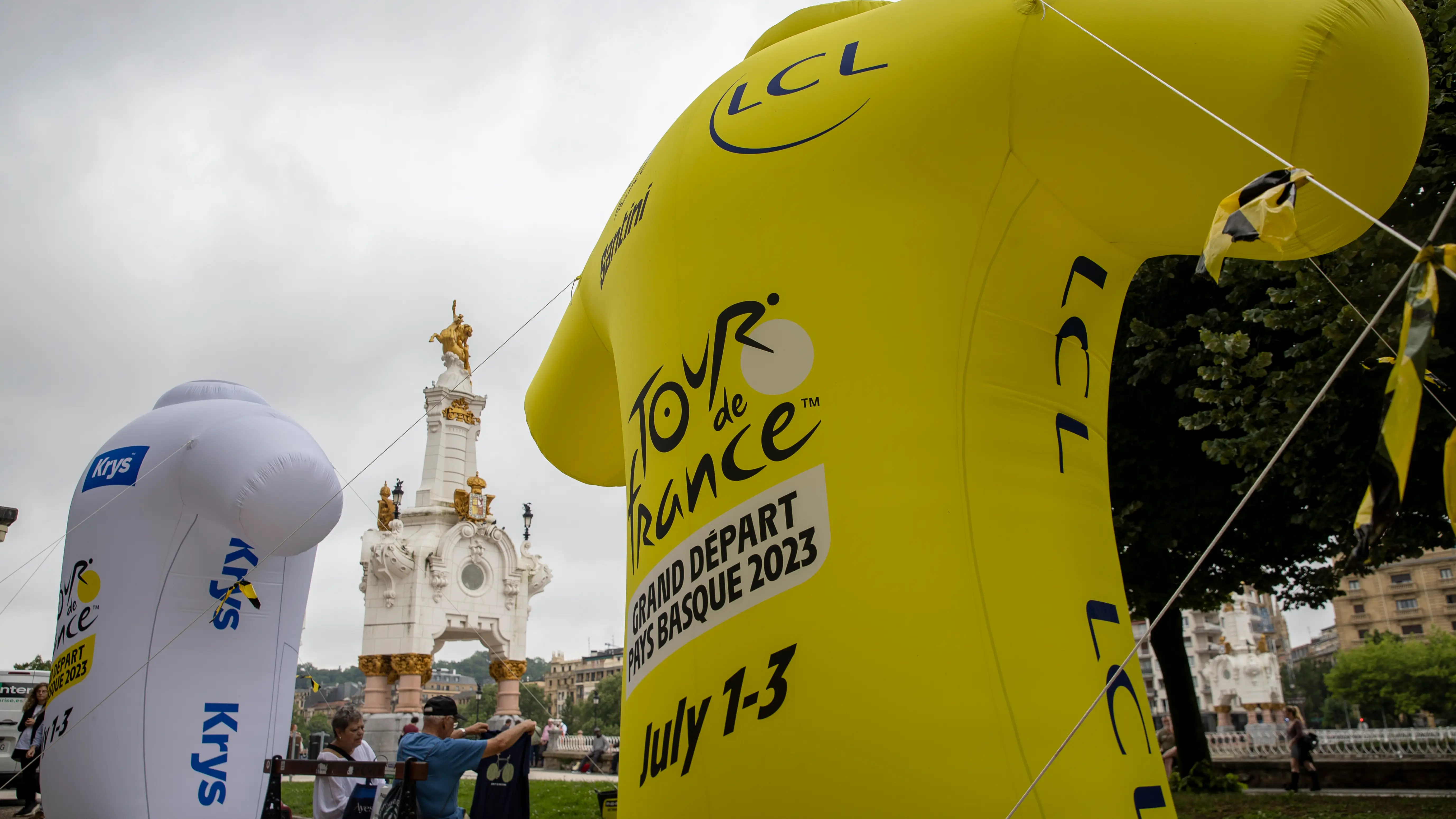 Una imagen de San Sebastián, llegada de la etapa 2 del Tour de Francia 2023 Una imagen de San Sebastián, llegada de la etapa 2 del Tour de Francia 2023
