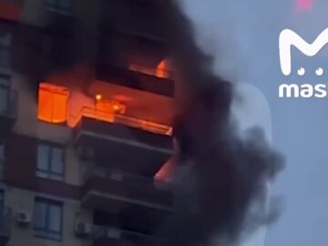 Incendio en Moscú