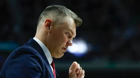 Sarunas Jasikevicius en un partido con el Barcelona Lassa Sarunas Jasikevicius en un partido con el Barcelona Lassa