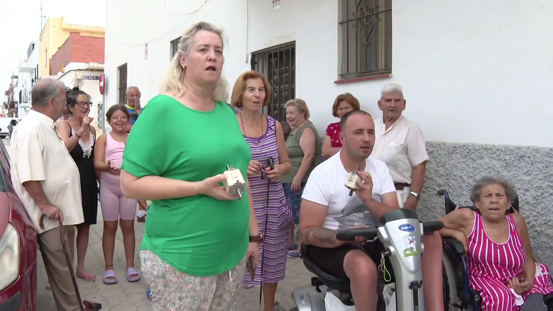 Vecinos del barrio de El Palmete de Sevilla 