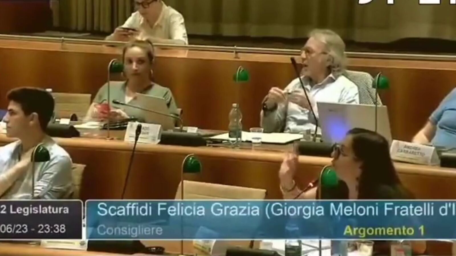 Las polémicas palabras de una concejala del partido de Meloni: 