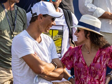 Rafa Nadal y Mery Perelló en el ATP Mallorca