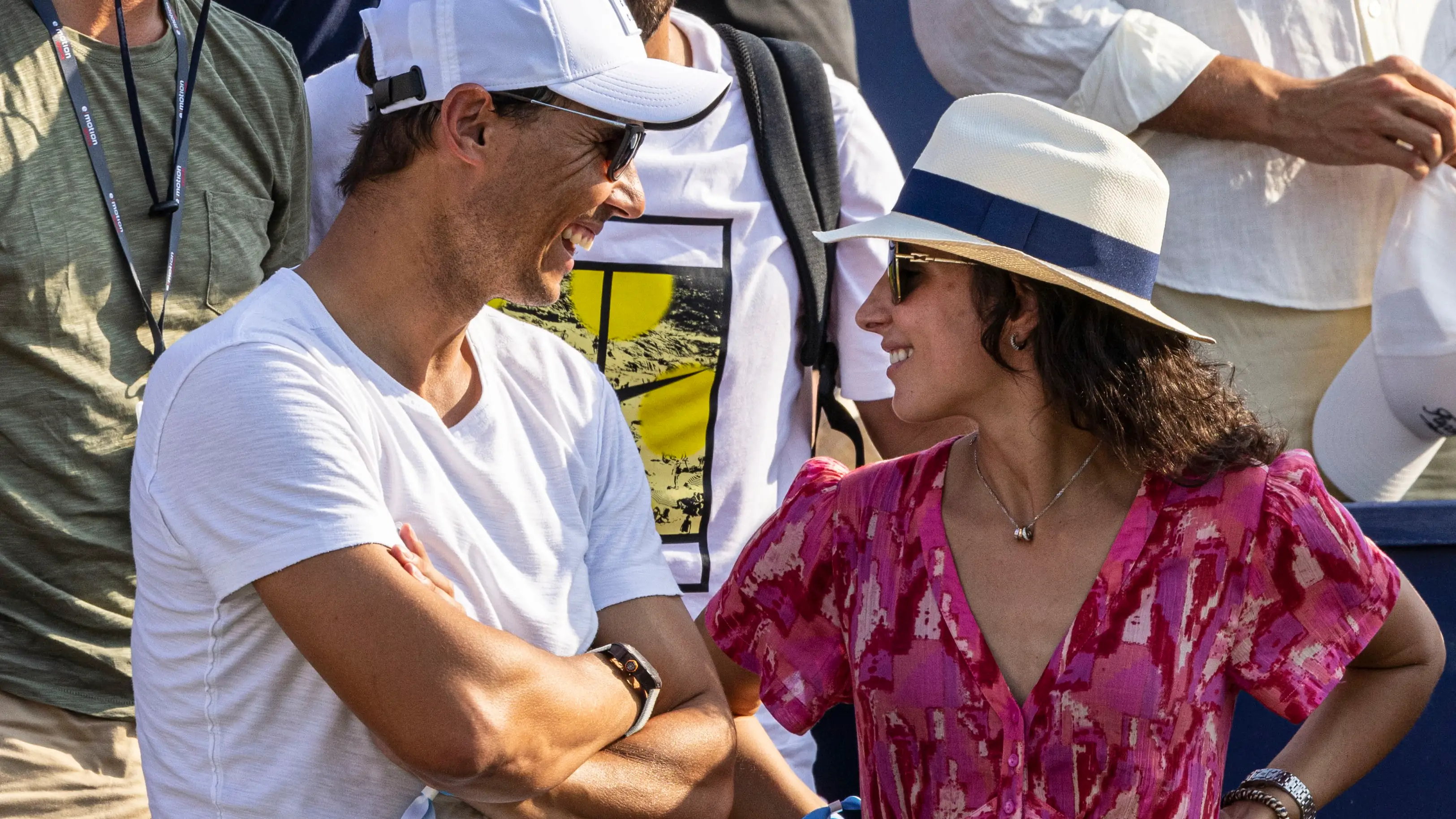 Rafa Nadal y Mery Perell&oacute; en el ATP Mallorca