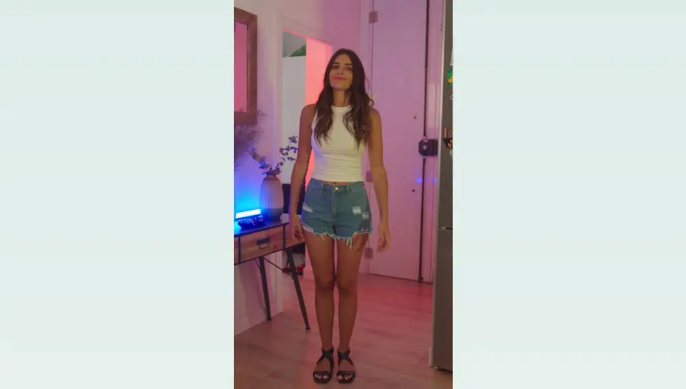 Susana Molina con shorts y top de SHEIN