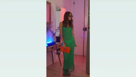 Susana Molina con vestido de croché de SHEIN