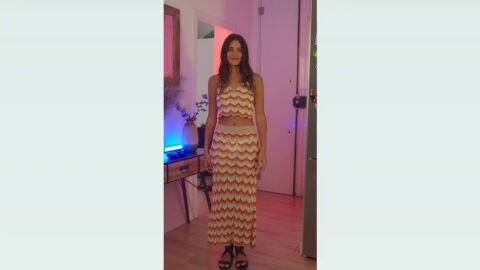 Susana Molina con conjunto dos piezas de SHEIN