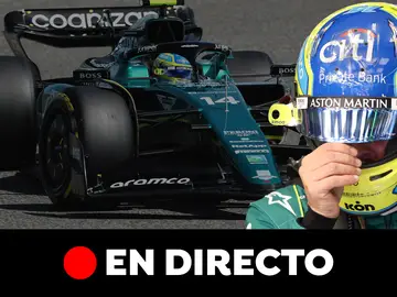 Fernando Alonso y su AM23 Fernando Alonso y su AM23