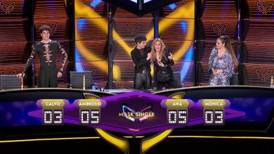 La lucha por los prismáticos dorados: Javier Ambrossi y Ana Obregón, a por todas en la Gran Final de 'Mask Singer'