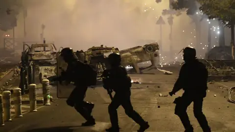 Protestas en Nanterre Protestas en Nanterre