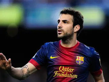 Cesc Fábregas en un partido con el FC Barcelona Cesc Fábregas en un partido con el FC Barcelona