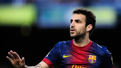 Cesc Fábregas en un partido con el FC Barcelona Cesc Fábregas en un partido con el FC Barcelona