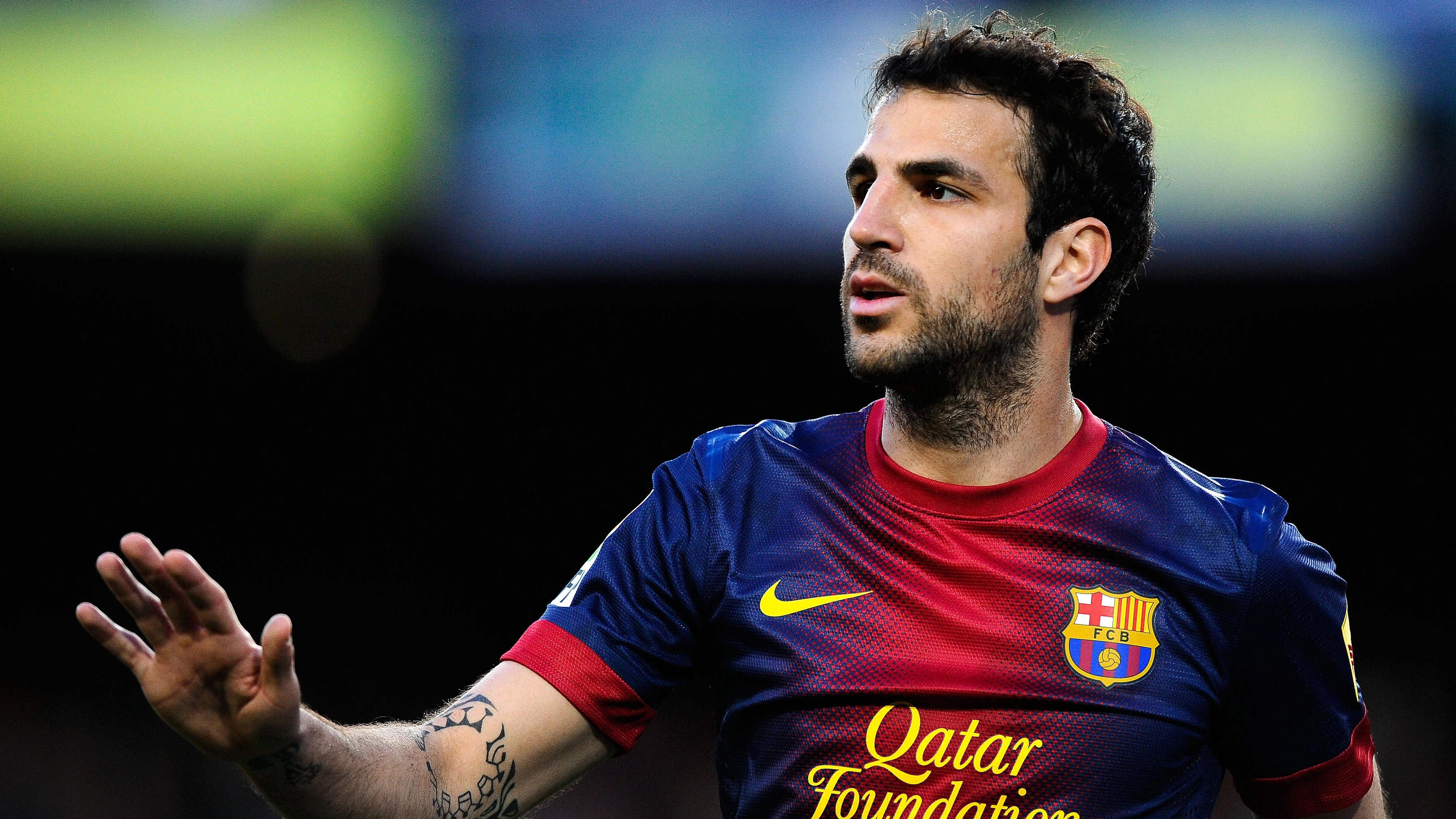 Cesc Fábregas en un partido con el FC Barcelona Cesc Fábregas en un partido con el FC Barcelona