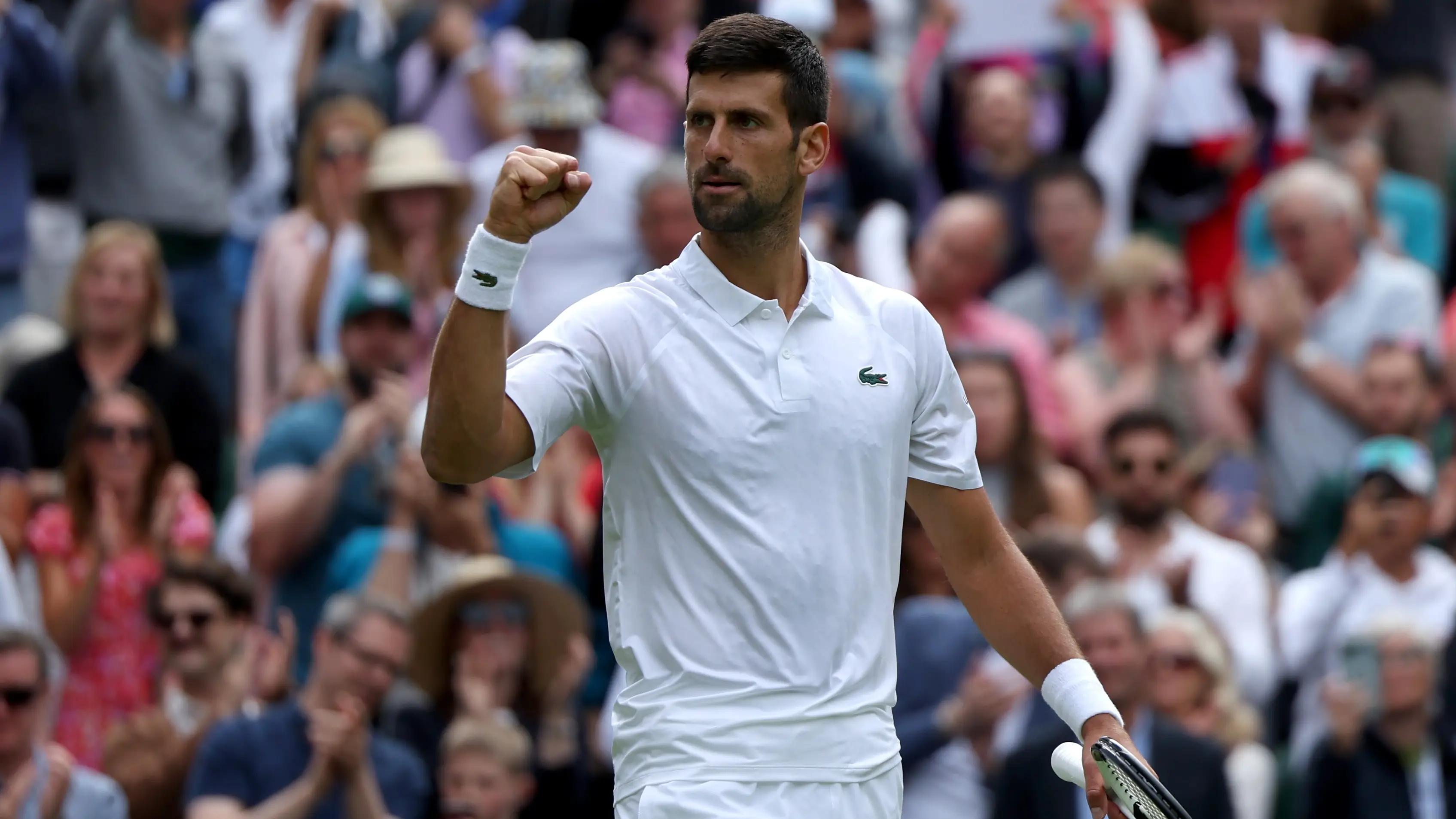 La reacción de Novak Djokovic tras ganar contra Pedro Cachin La reacción de Novak Djokovic tras ganar contra Pedro Cachin