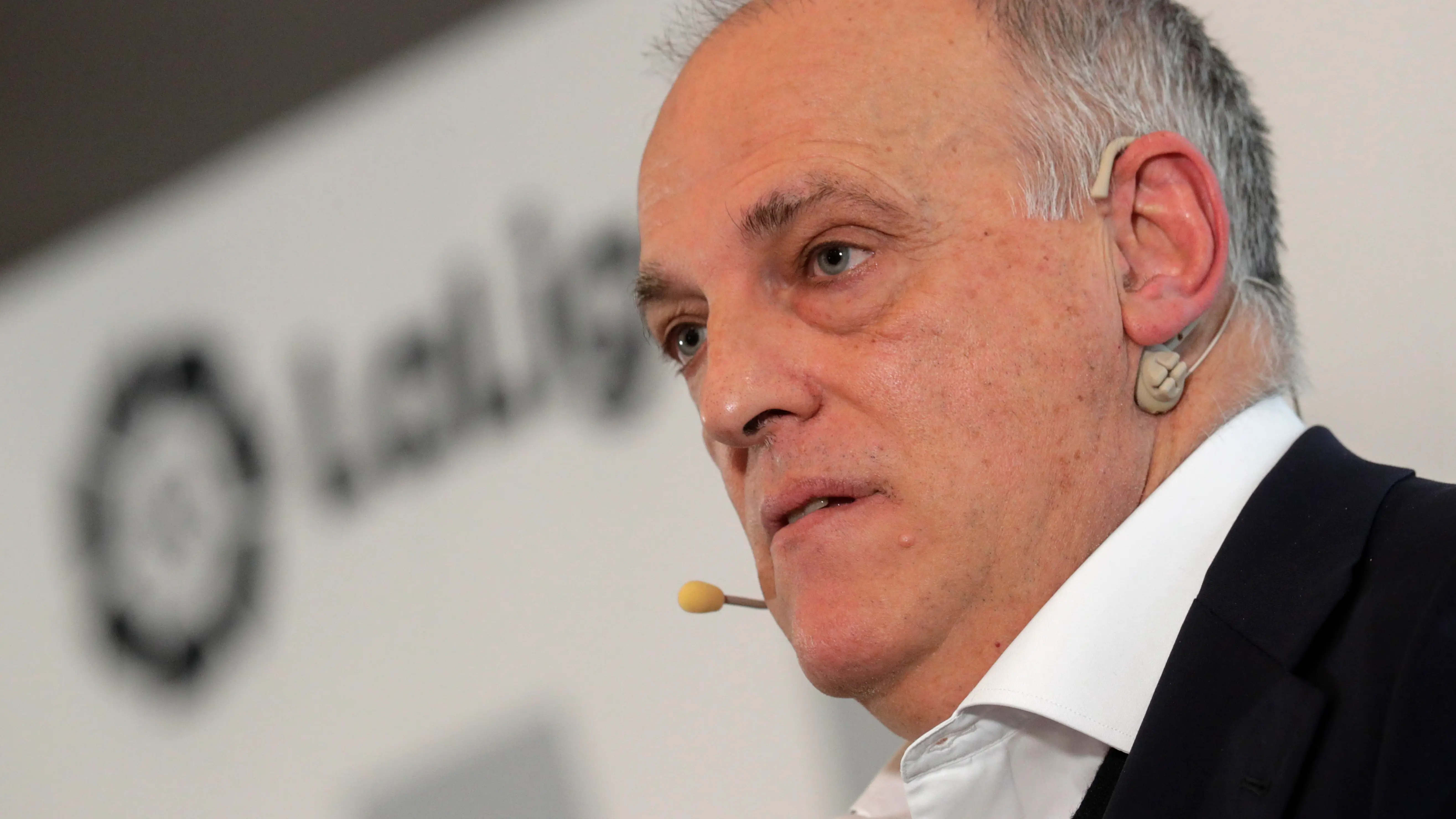 Javier Tebas en una rueda de prensa de LaLiga Javier Tebas en una rueda de prensa de LaLiga