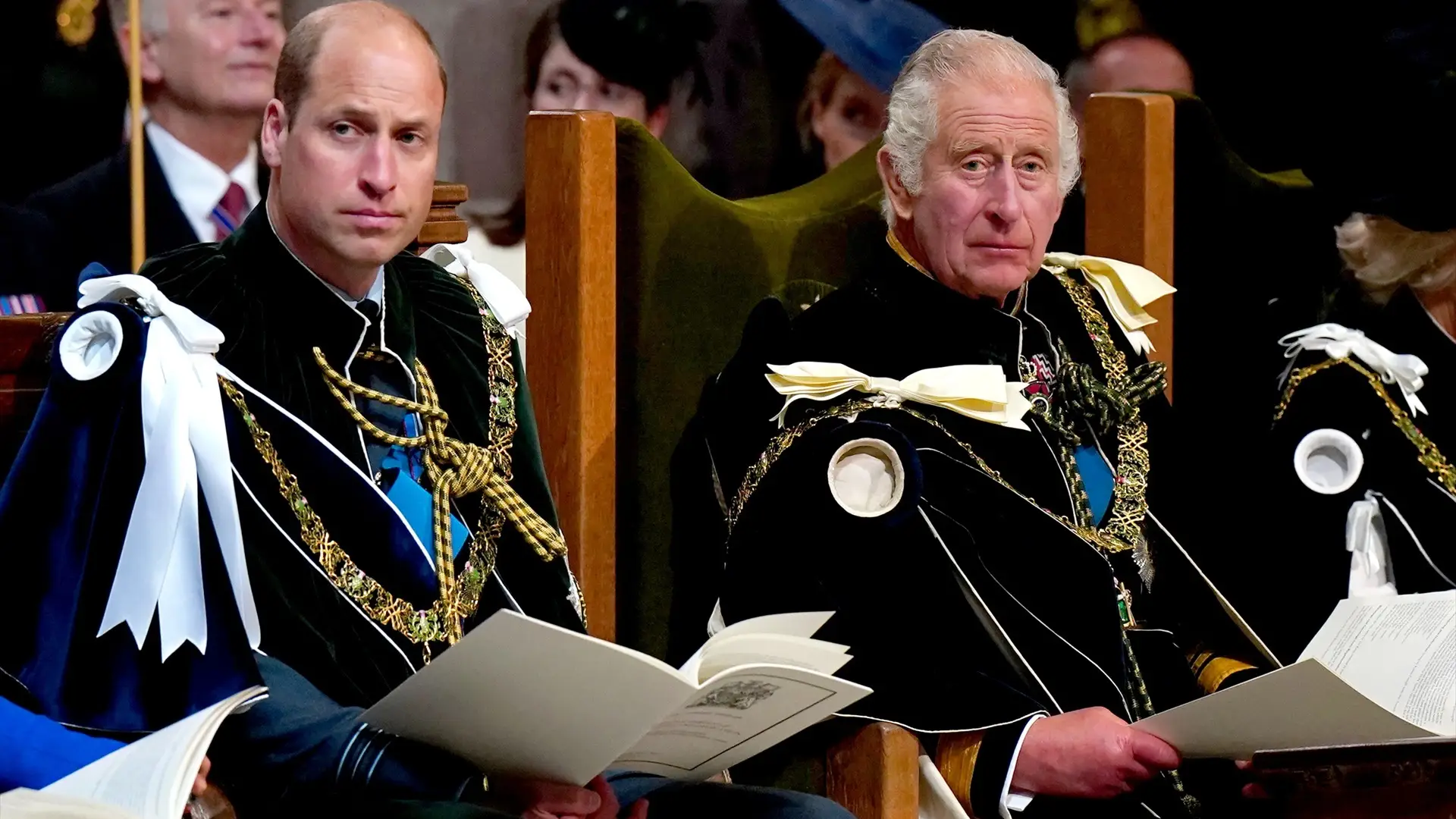 El rey Carlos III durante la ceremonia en Escocia El rey Carlos III durante la ceremonia en Escocia