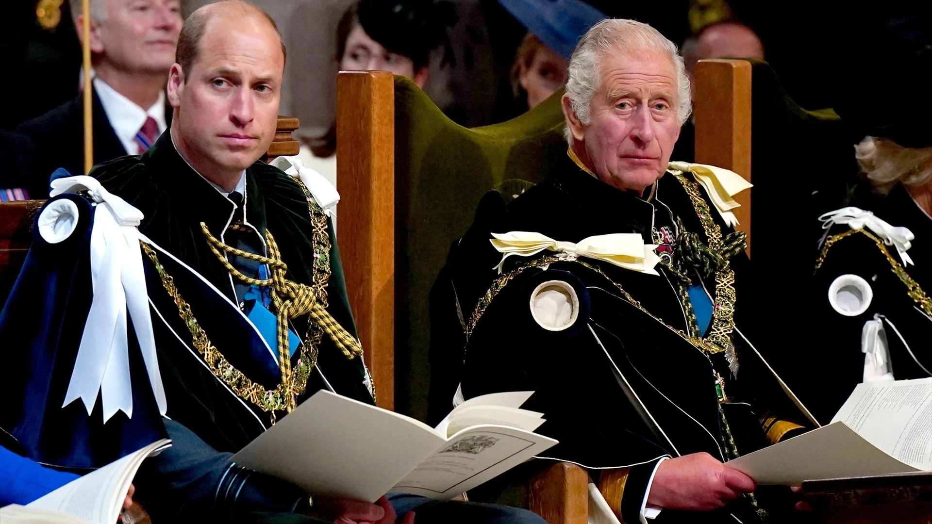 El rey Carlos III durante la ceremonia en Escocia El rey Carlos III durante la ceremonia en Escocia